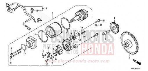 MOTEUR DE DEMARRAGE SH125B de 2011